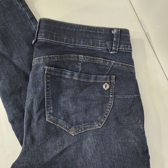 Democracy AB Solution Womens Jegging Jeans 12 Indigo Booty Lift Mid Rise Stretch - Picture 6 of 9